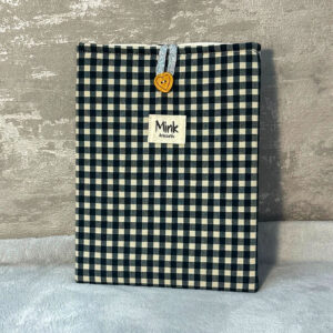 Funda Portátil a Cuadros Beige/Negro