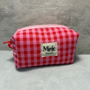 neceser Mini vichy Rojo/Rosa