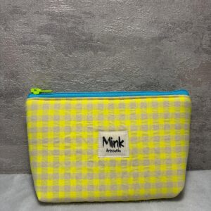 neceser Pequeño vichy amarillo
