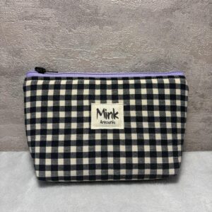 neceser Pequeño vichy negro