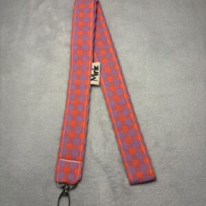 Lanyard Vichy naranja/lila