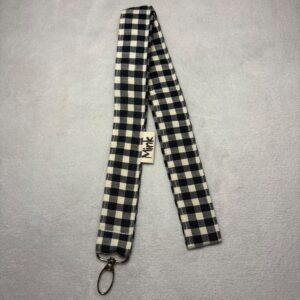 Lanyard Vichy negro